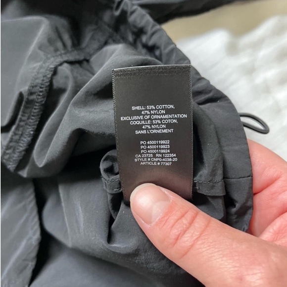 Aritzia Babaton Arrow Half-Zip Anorak Hooded Wind Breaker Jacket Black Medium - Picture 8 of 10